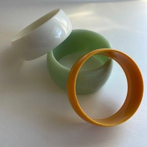 Solid color Set of 3 bangles